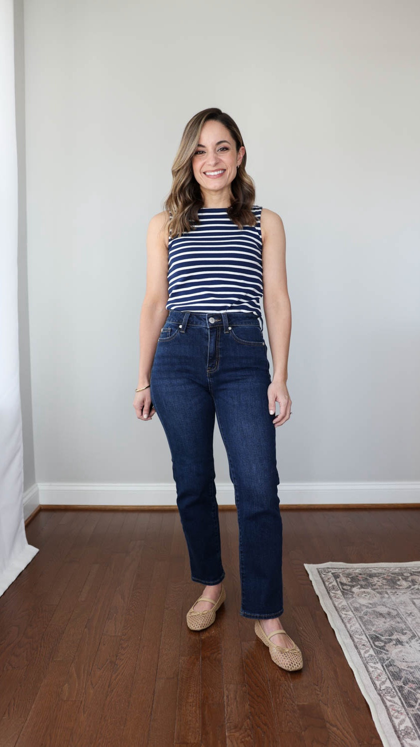 I put my favorite jeans from Quince to a wash and wear test, here is what I found. 

I originally noted their jeans to shrink in the wash over time, most of mine shrinking an inch. However, I wasn't washing them properly. For this test I washed them in cold water and tumble dried on low (According to the care tag). There was minimal shrinkage (under 1/2" with all three styles) and no notable shrinkage in overall fit or rise. 

They wear well, slight loosening but they don't lose shape or bag out. 

The Bella jeans are stated as having a 10.5” rise but I measured a 10” rise for most styles in a size 24.

Bella Wide: 24 x 28" in Midnight Blue (shrank 1/4")

Bella Relaxed Straight: 24 x 28" in Atlantic Blue (shrank 1/2")

Bella Relaxed Straight: 24 x 26" in Stormy Blue(shrank 1/2")

Bella Straight: 24 x 26" in Midnight Blue (shrank 1/2")

Tank Top (J.Crew Factory): XXS in both colors

Flats (J.Crew Factory): True to Size

My Sizing: I’m 4’10”, and my bust, waist, and hip measurements are 32″, 24″, and 36″. My ankle inseam is 25". 

 

#LTKPetite