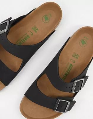 Birkenstock Vegan Arizona sandals in black | ASOS (Global)