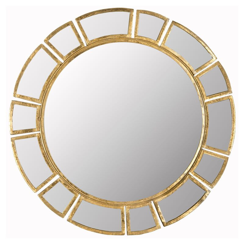 Imogen Sunburst Wall Mirror, Gold | One Kings Lane