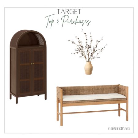 Target, Target home, studio McGee, threshold, McGee and co, Serena and lily, pottery barn, arch cabinet, woven bench, branch arrangement 



#LTKunder100 #LTKfamily #LTKhome