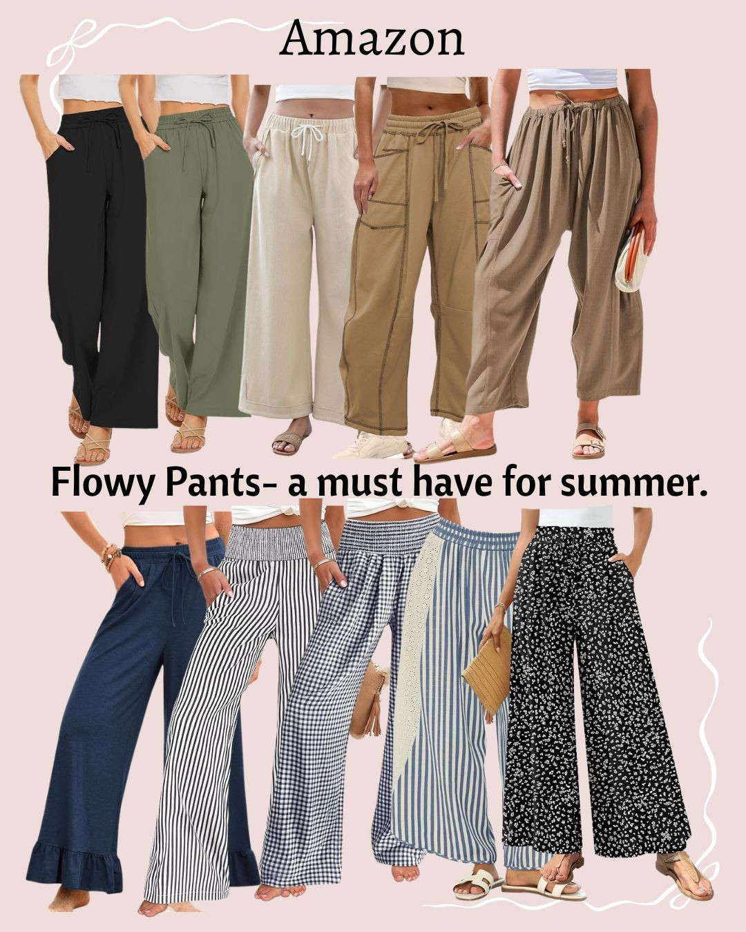 Flowy Palazzo  Pants are a must have staple for summer.  They are so comfy, and you can dress them up or down.  Very flattering. 

 #LTKSpringSale #LTKSeasonal #LTKSaleAlert