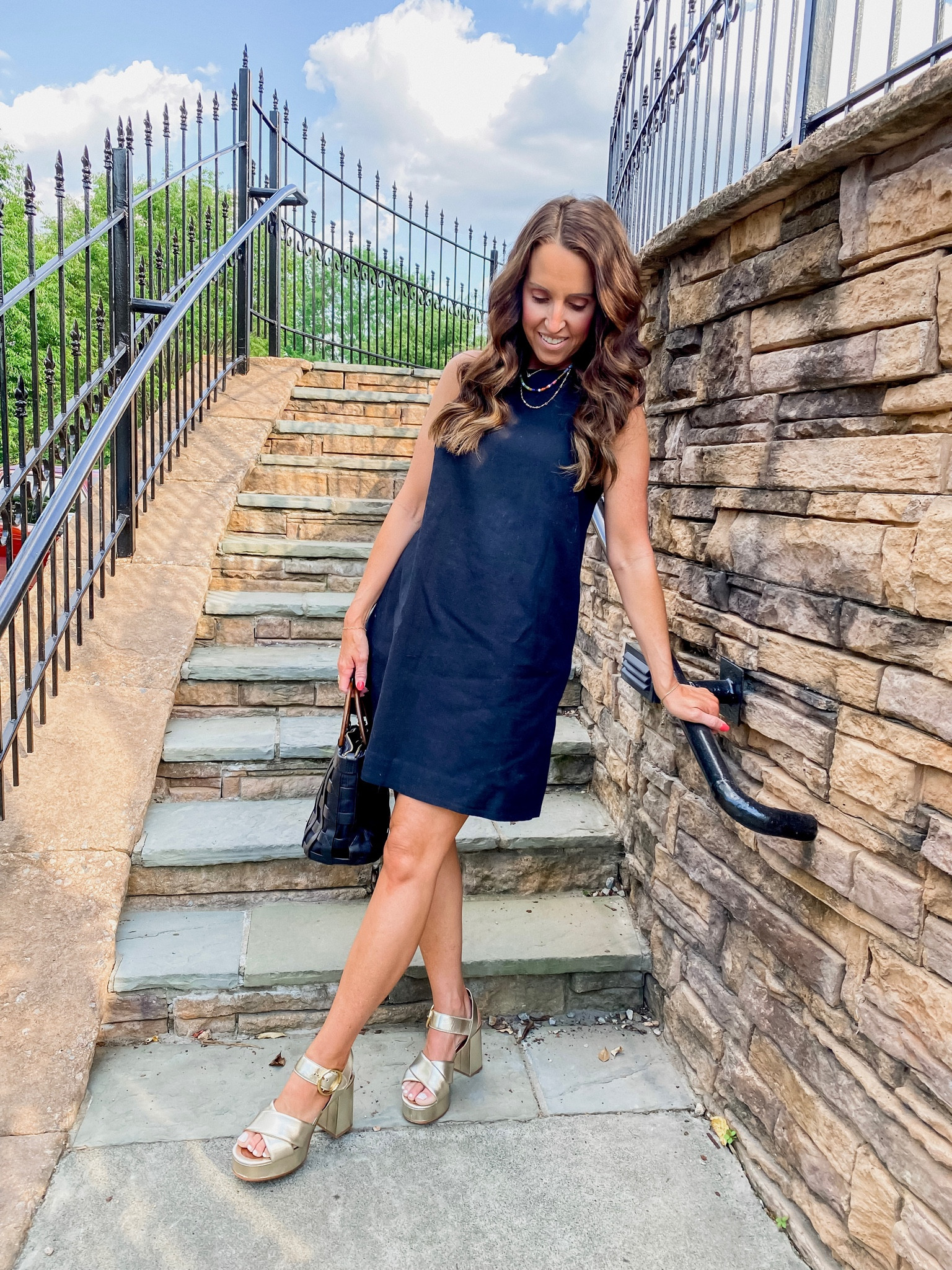 Abercrombie linen shift dress. Summer linen. Chloe platform sandals. Summer style. 
Dress XS regular. Sandals up 1/2 size, 38 1/2

#LTKSeasonal #LTKshoecrush #LTKsalealert