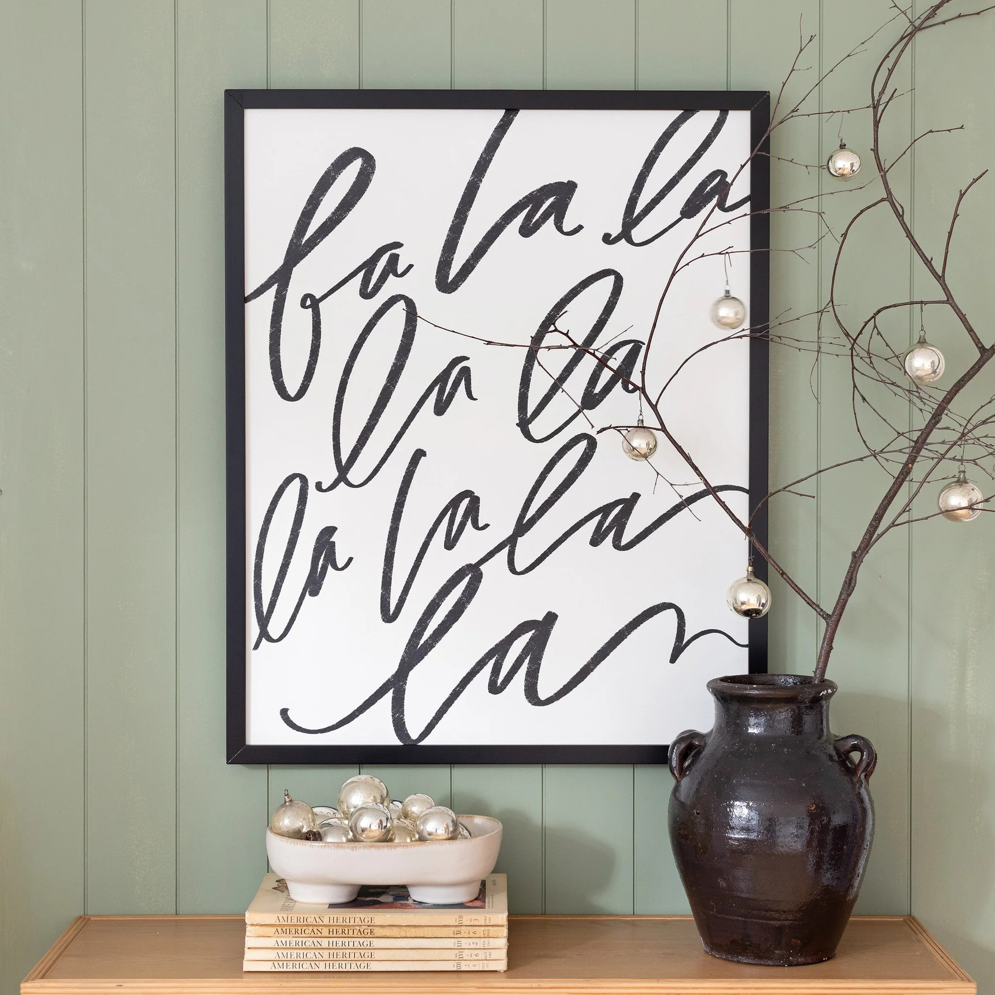 Fa La La Canvas Wall Art | Lindsay Letters, LLC