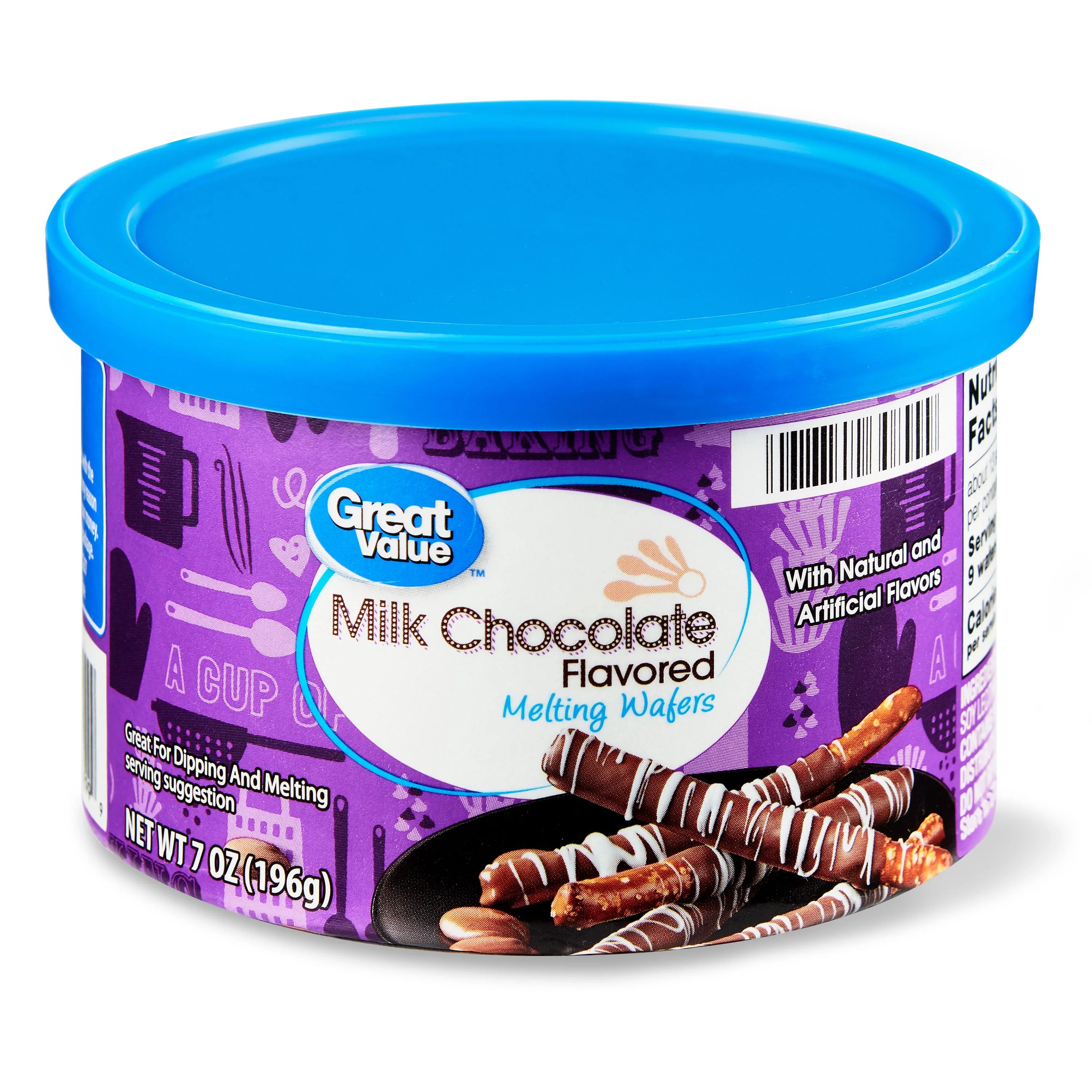 Great Value Milk Chocolate Flavored Melting Wafer, 7 oz - Walmart.com | Walmart (US)