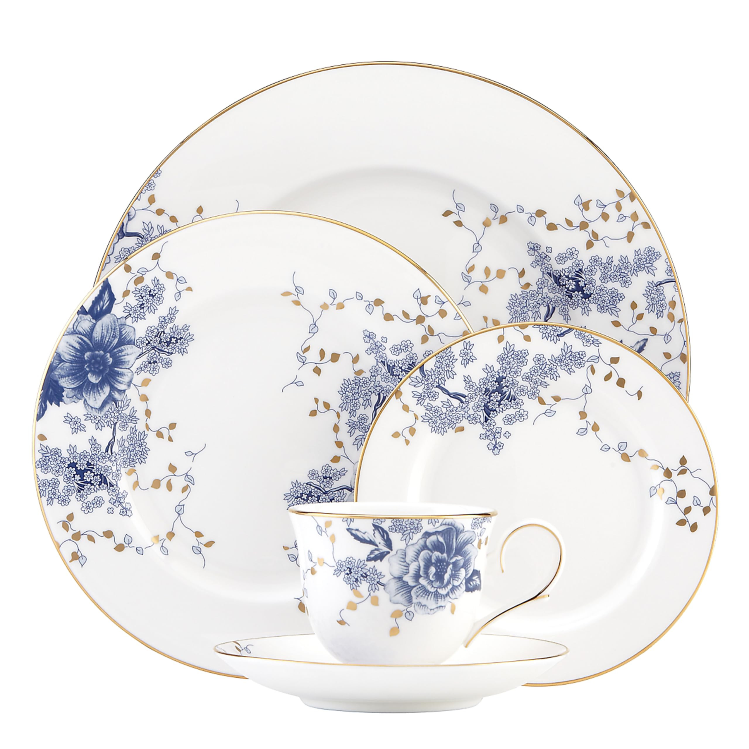 Lenox Garden Grove 5-Piece Place Setting, White - 6 ounces | Amazon (US)