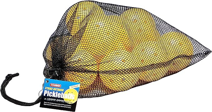 Tourna Strike Outdoor Pickleballs (12 Pack) - USAPA Approved, Optic Yellow (PIKL-12-OY-O) | Amazon (US)