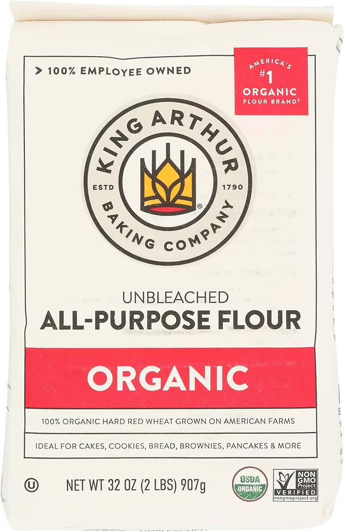 King Arthur Organic All Purpose Flour, Premium Baking Flour for Bread, Pizza Dough, and Pastries,... | Amazon (US)