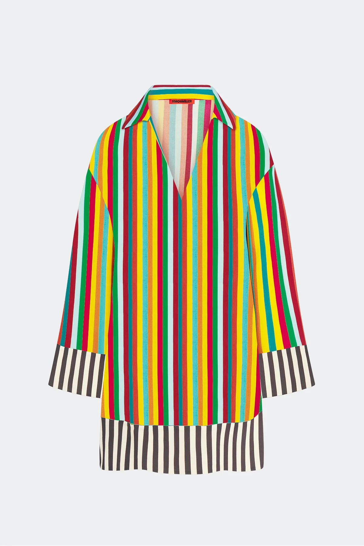 Diaz Mini Dress In Vibrant Multi Stripe | Simon Miller