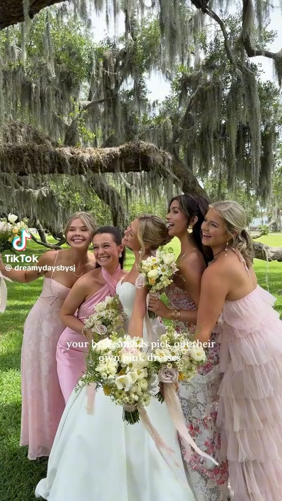 pink bridesmaid dresses 

#LTKWedding #LTKParties