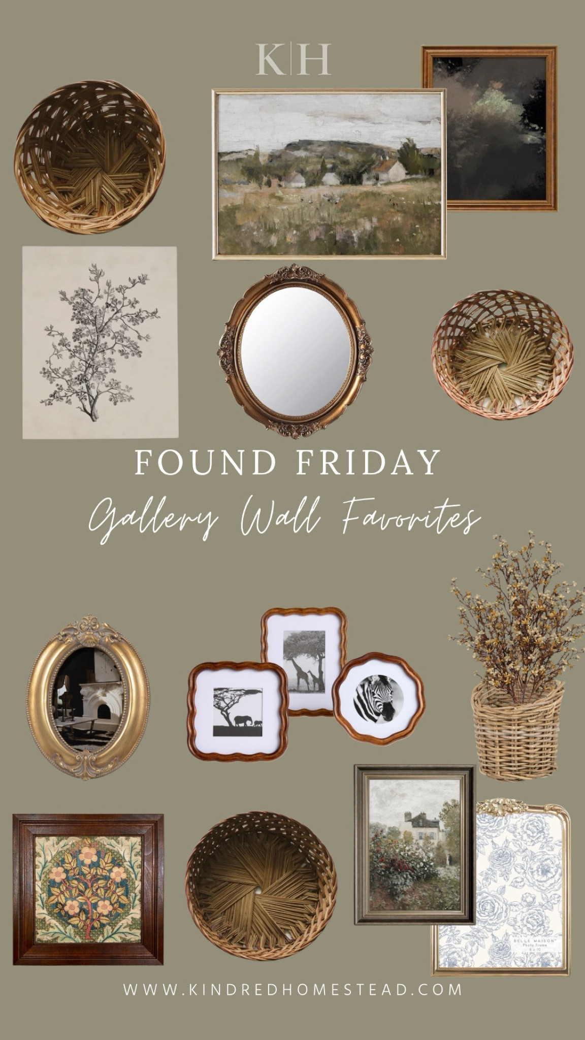 Gallery wall favorites and finds for timelessly collected heirloom inspired home decor featuring prints, paintings, frames, mirrors, baskets and more!

#LTKHome