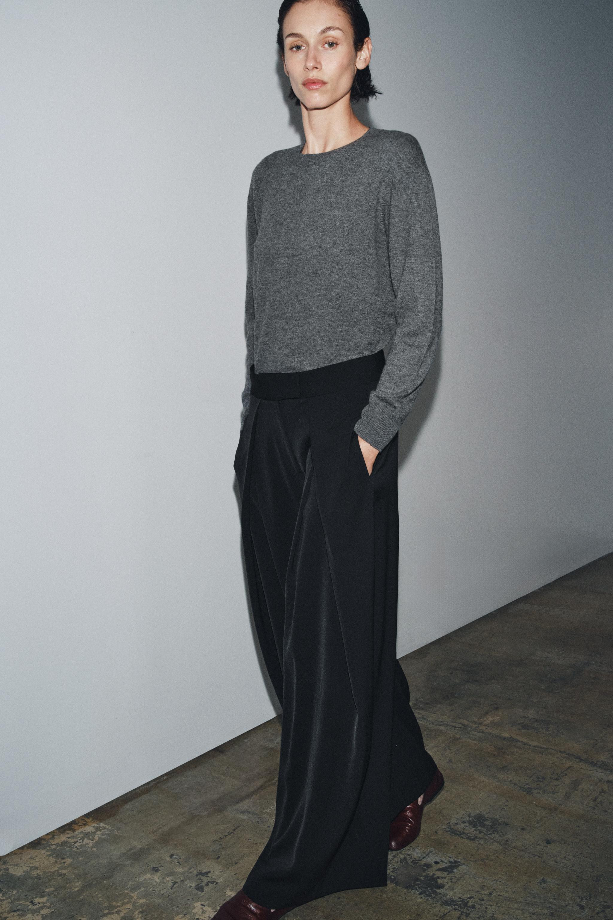 ZW COLLECTION PLEATED PANTS | Zara US