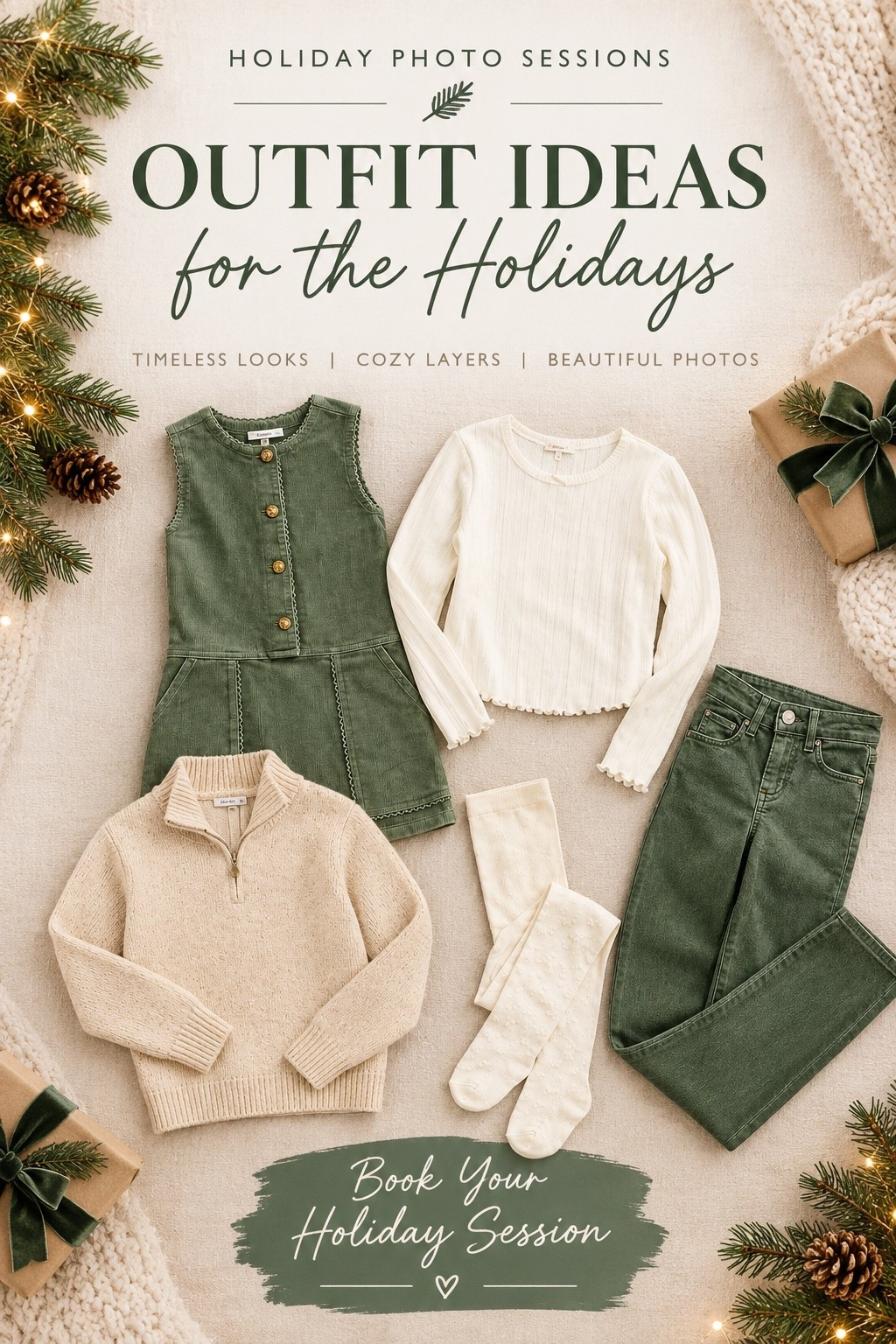 Coordinating holiday looks for kids. Perfect for Christmas photos. 
#LTKkids #LTKSeasonal #LTKHome
Organic: #holidayoutfitideas #christmasphotooutfits #familyphotooutfits #kidsholidaystyle #greenandcream