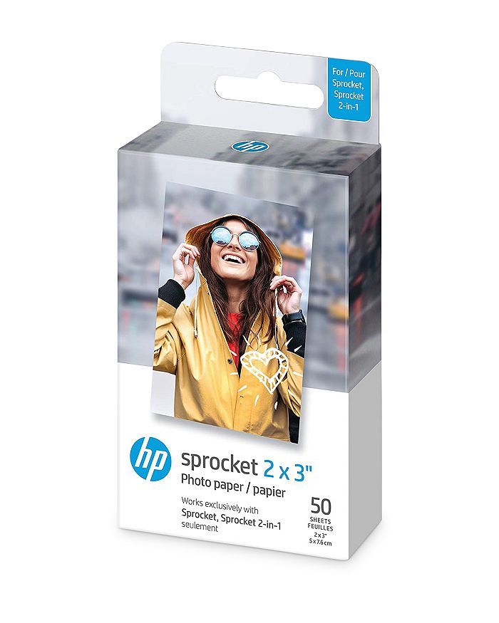 HP Sprocket 2x3" Premium Zink Sticky Back Photo Paper, Set of 50 | Bloomingdale's (US)