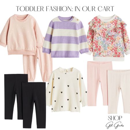 Toddler girl fashion items in my shopping cart! We are in 18 month clothes now, nearly 2T size which is crazy to me! Time for more clothes already! I’ve been dressing Sophia in sets lately which have been perfect for the colder weather, gymnastics and play dates at the park. H&M has always been a go to of ours, the shipping could be a little faster but the clothes are great and super cute! 

#LTKkids #LTKfamily #LTKbaby