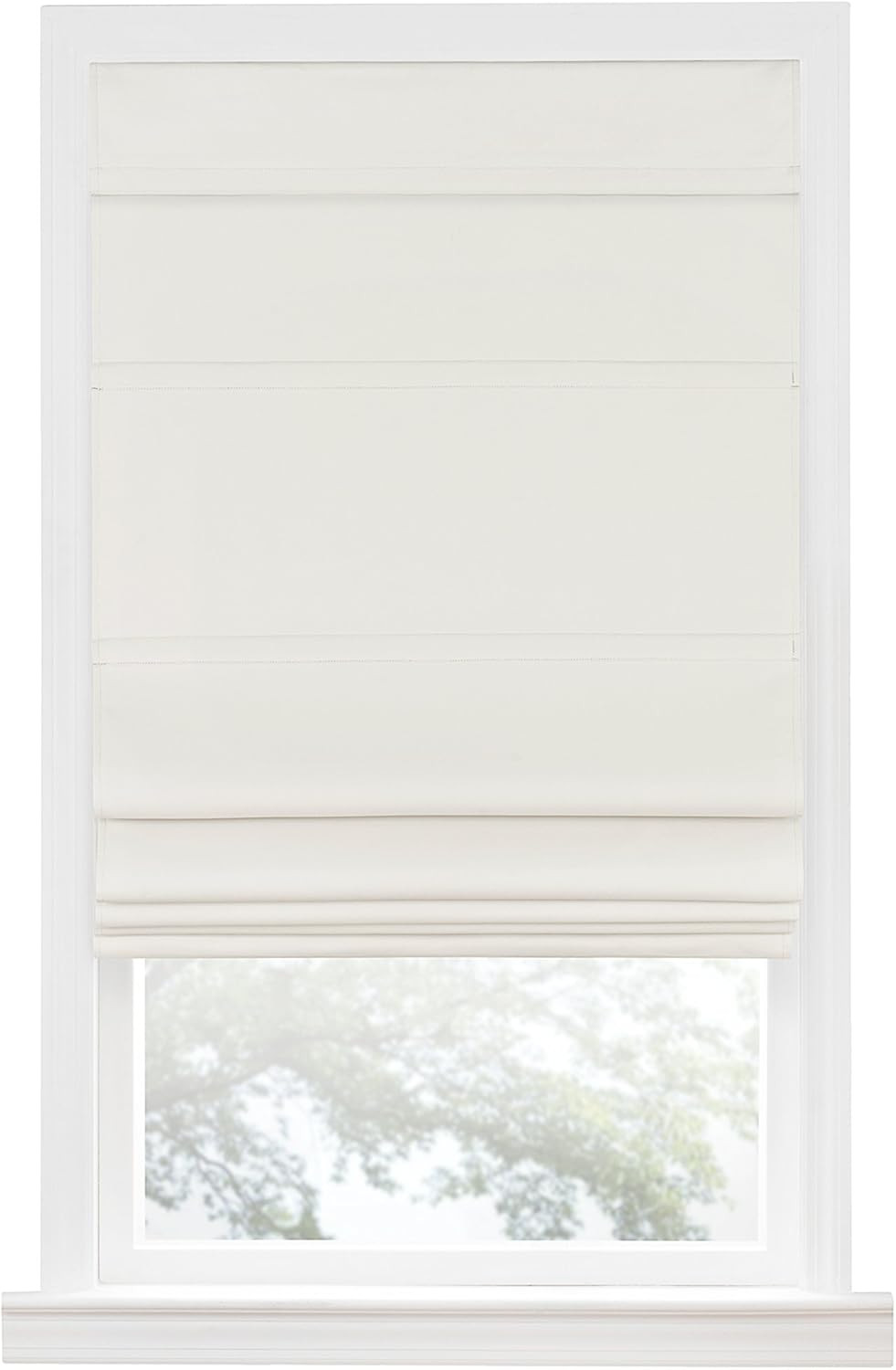 Achim Home Furnishings Achim Home Imports Cordless Blackout Window Roman Shade, 31" x 64", Ivory | Amazon (US)