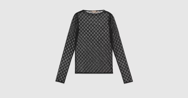 GG star tulle top | Gucci (US)