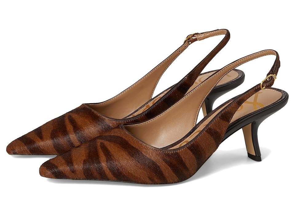 Sam Edelman Bianka Sling Slingback Shoes Women's Dress Sandals Savanna Brown : 9.5 M, Synthetic | Zappos