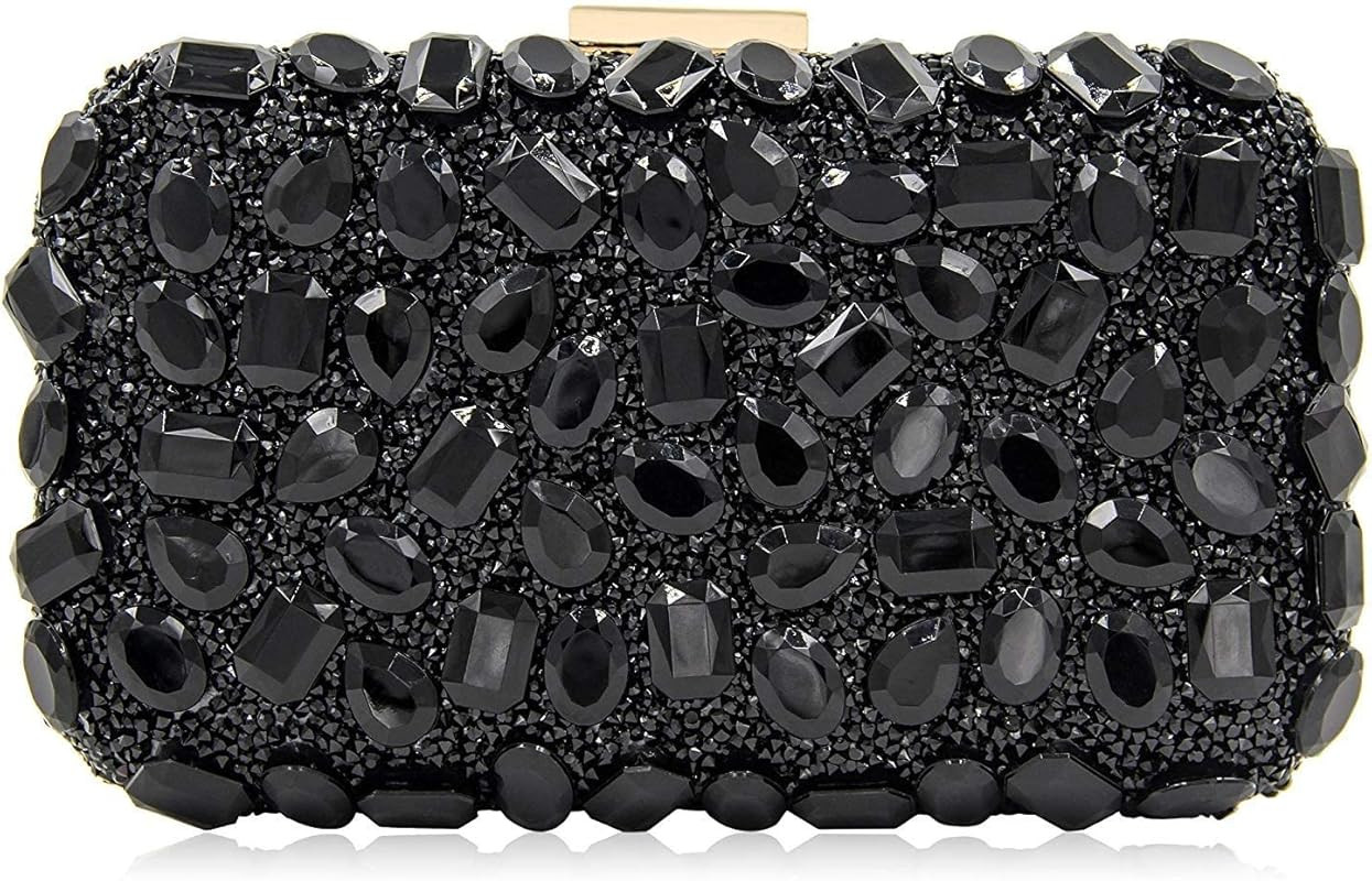 Amazon.com: Milisente Clutch Purses For Women, Crystal Clutches Evening Bags Gemstone Clutch Purs... | Amazon (US)