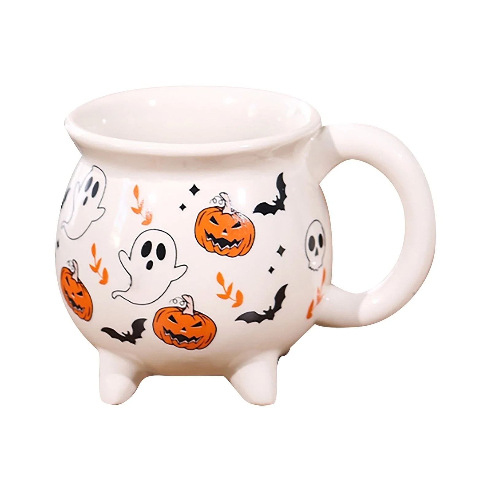 Halloween Cauldron Mug Ceramic Witch Mug - Halloween Spooky Mystery Pumpkin Bat Ceramic Coffee Mu... | Walmart (US)