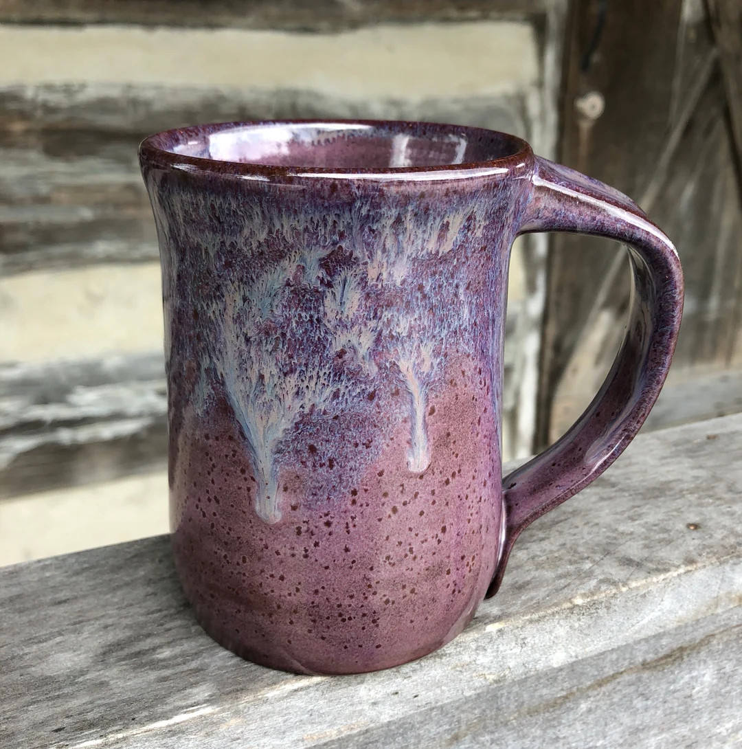 Purple Pottery Mug With Dripping Glaze **made to Order** - Etsy | Etsy (US)