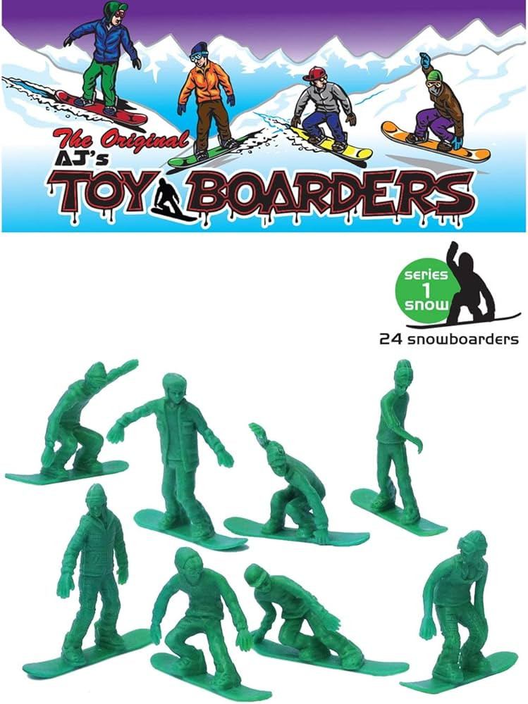 Toy Boarders Series I Snow Figures Green 24 Pieces | Amazon (US)