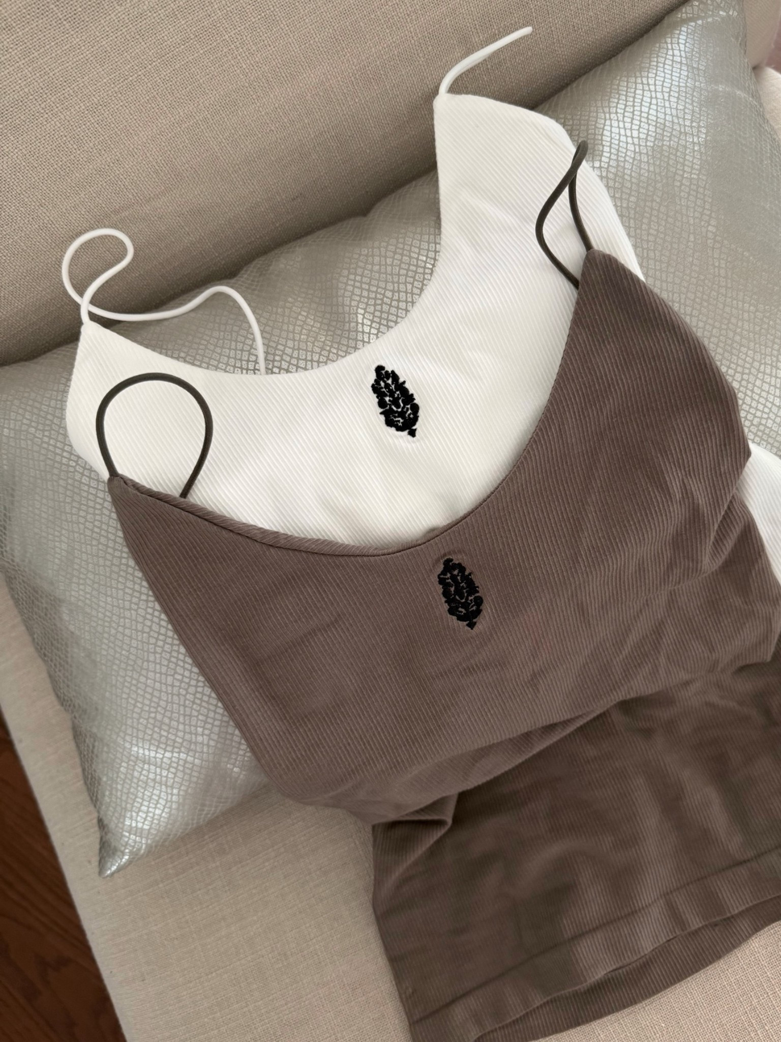 Skinny strap logo tanks from FP Movement. Scoop neck, ribbed soft cotton fabric, built-in bra, hits at or just above hips, under $40 ✨ 

Click links to see all avail colors/sizes… I linked diff retailers bc this sells out quickly

#LTKActive #LTKgrwm #LTKU