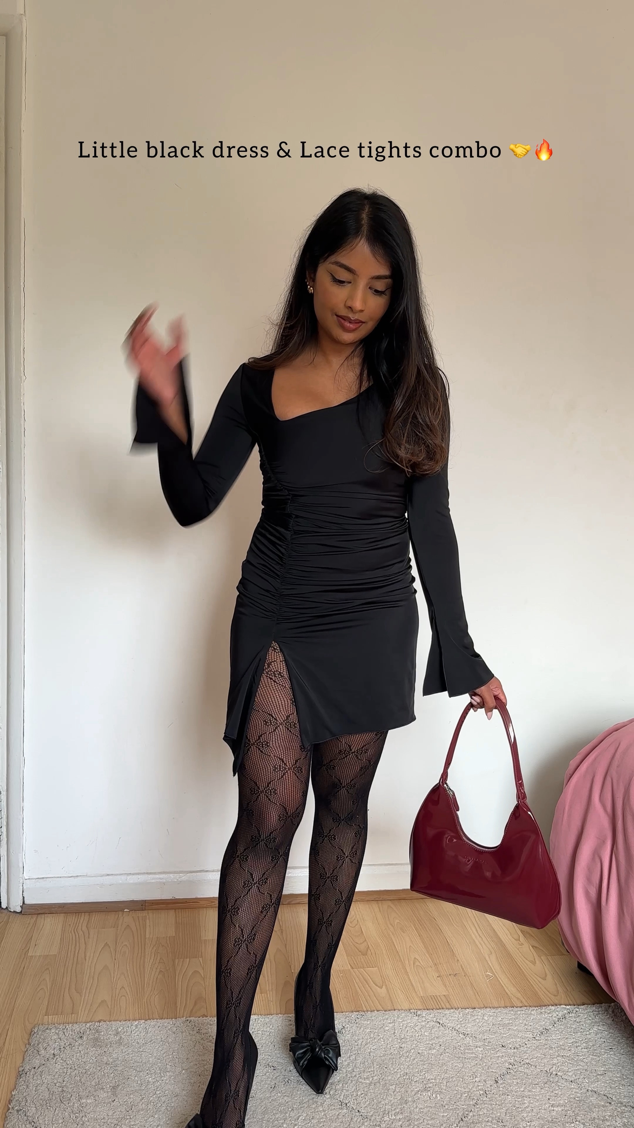 Valentine’s Day little black dress and lace tights outfit inspo- Links to everything that I’m wearing is below 💕
_
  #outfitideas #winterfashion #lacetights #ribbontights #valentinesdayoutfit #vdayoutfit #valentinesday2024 #galentinesday 
#winteraesthetics #pinterestoutfit #pinterestinspired  #winterfashion