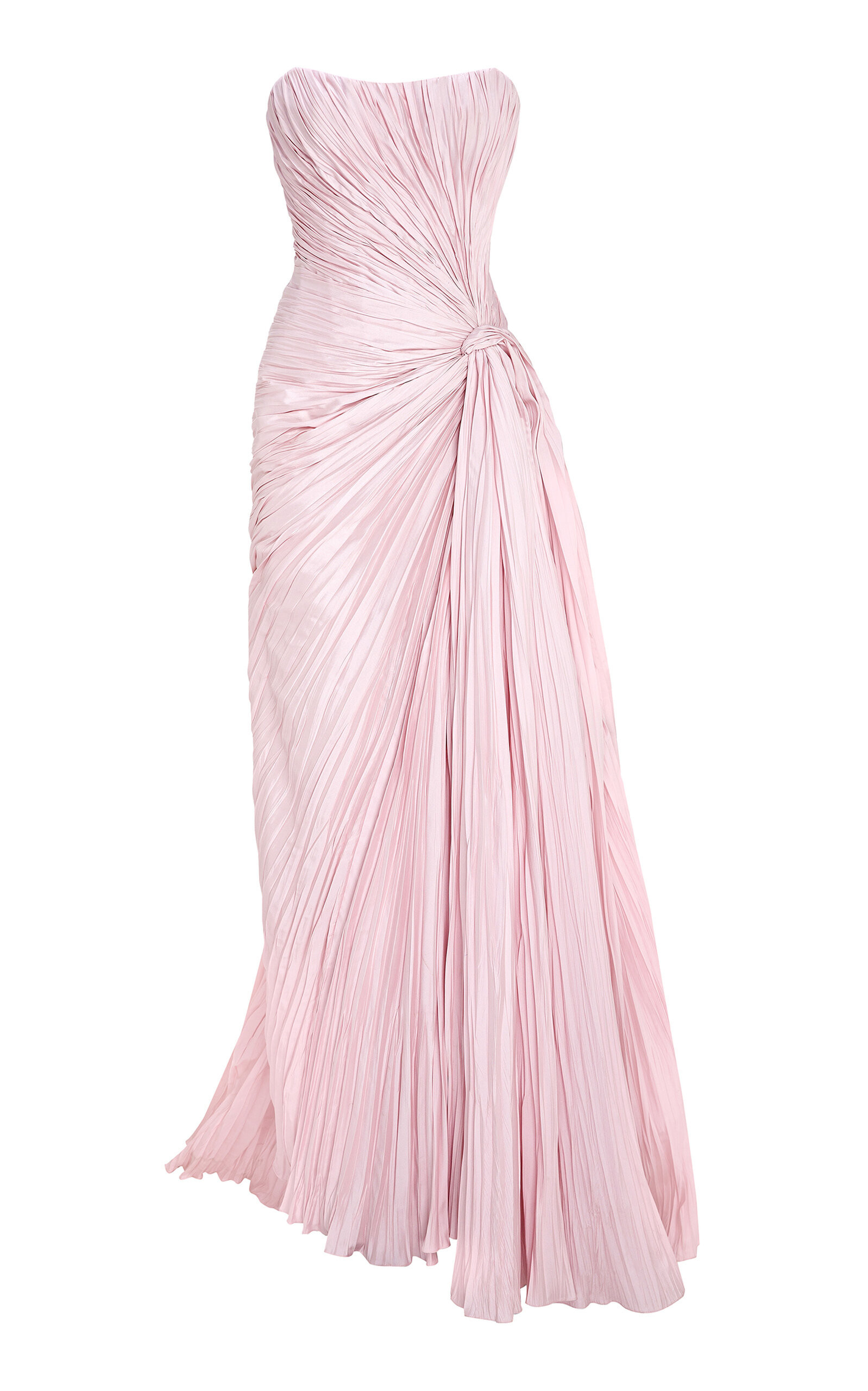 Marmar Halim - Hand-Pleated Silk Gown - Pink - EU 36 - Moda Operandi | Moda Operandi (Global)