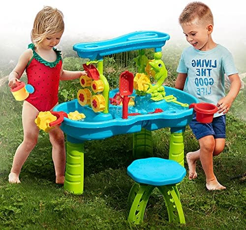TEMI Splash Sand Water Table - Rain Showers Activity Table Sandbox Toy Sensory Table, Gyms Tables... | Amazon (US)