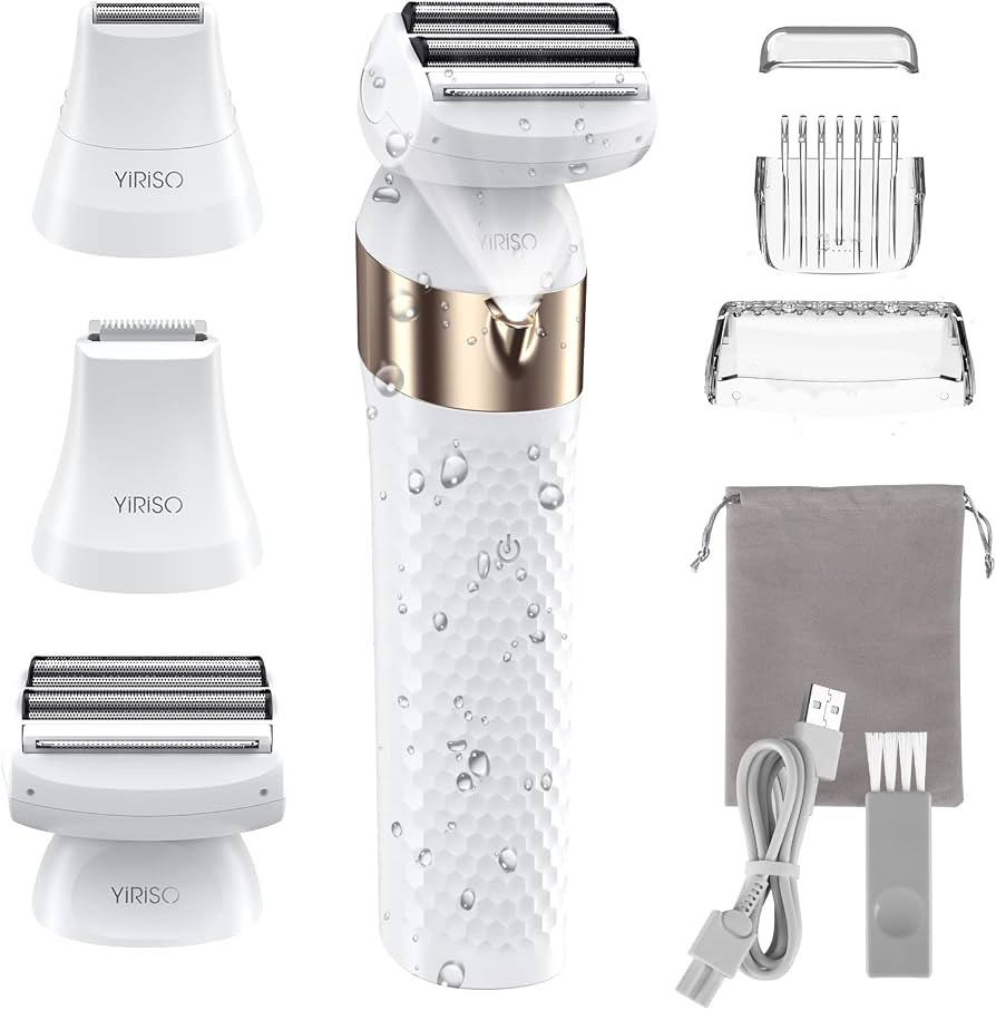YIRISO Electric Razor for Women Bikini Trimmer,3 in 1 Rechargeable Cordless Electric Shaver with ... | Amazon (US)