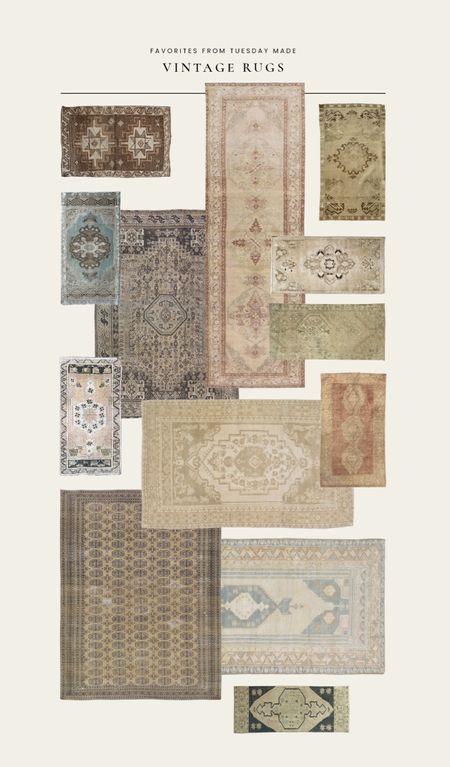 Vintage rugs from Tuesday Made! 

#LTKstyletip #LTKhome