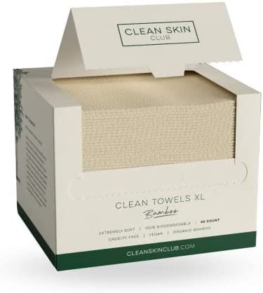 Bamboo Clean Towels XL | World 1ST Biodegradable Face Towel | Award Winning Disposable Dry Makeup... | Amazon (US)