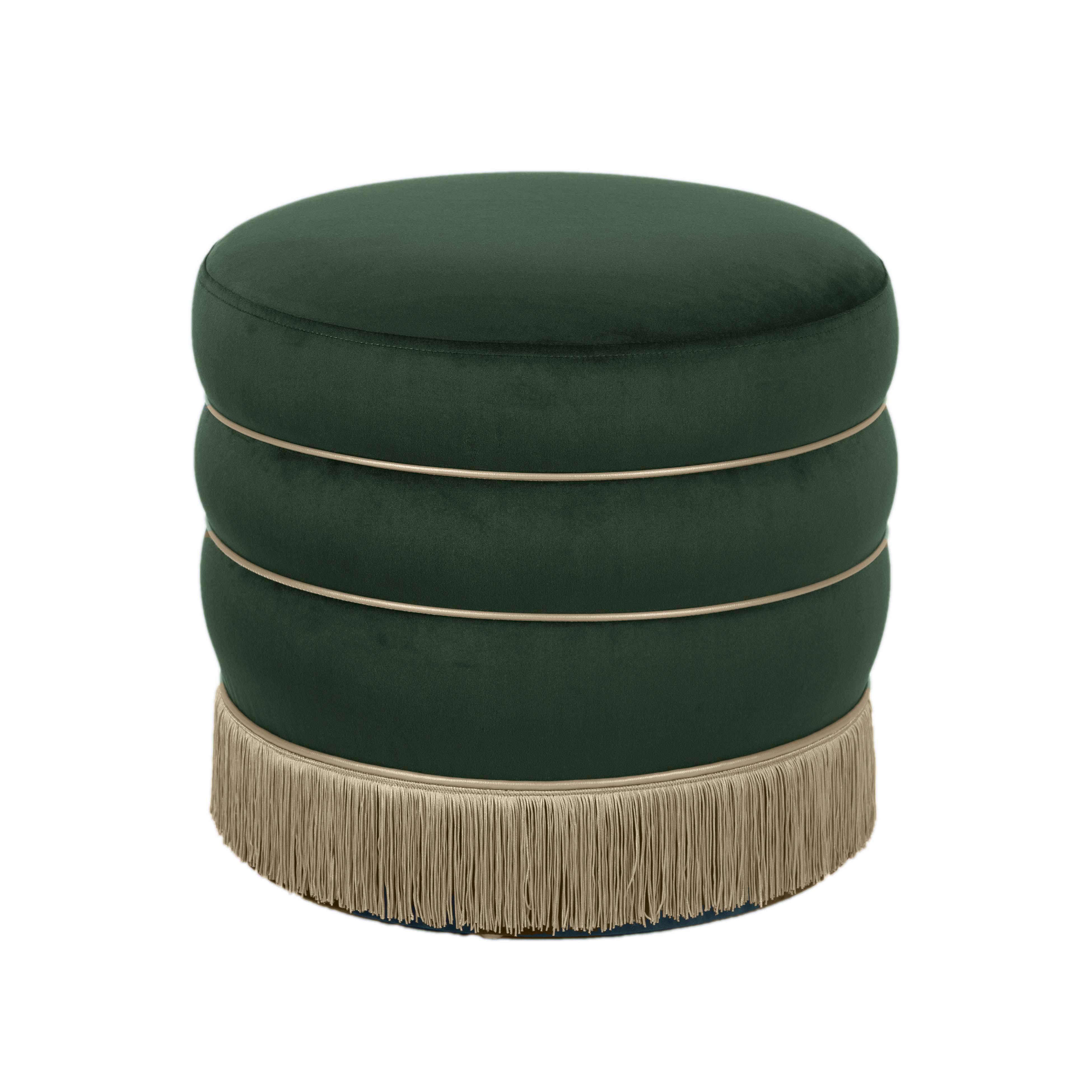Lakka Performance Velvet Ottoman | TOV Furniture