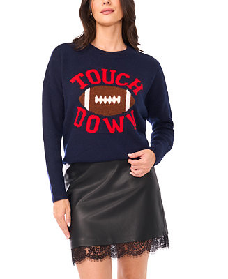 Women's Touch Down Printed Sweater | Macy's