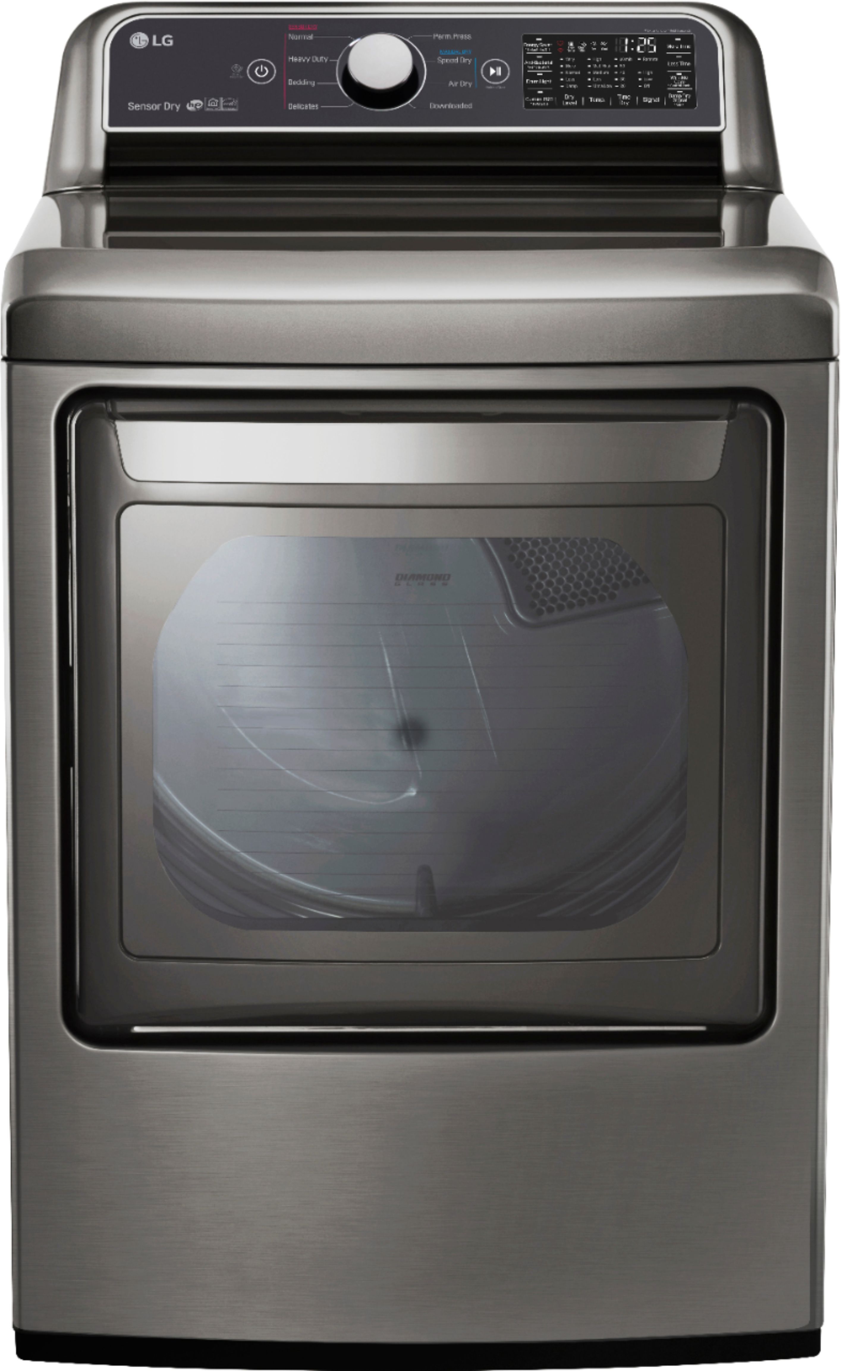 LG 7.3 Cu. Ft. Smart Electric Dryer with Sensor Dry Graphite steel DLE7300VE - Best Buy | Best Buy U.S.