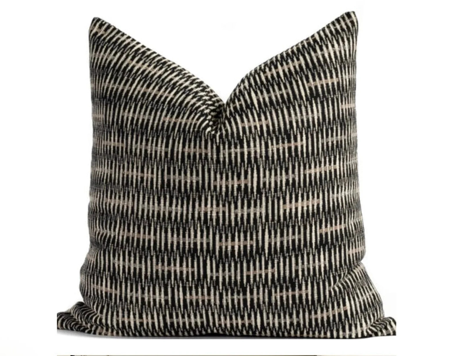 Geometric Pillow Cover Contemporary Abstract Black Beige - Etsy | Etsy (US)