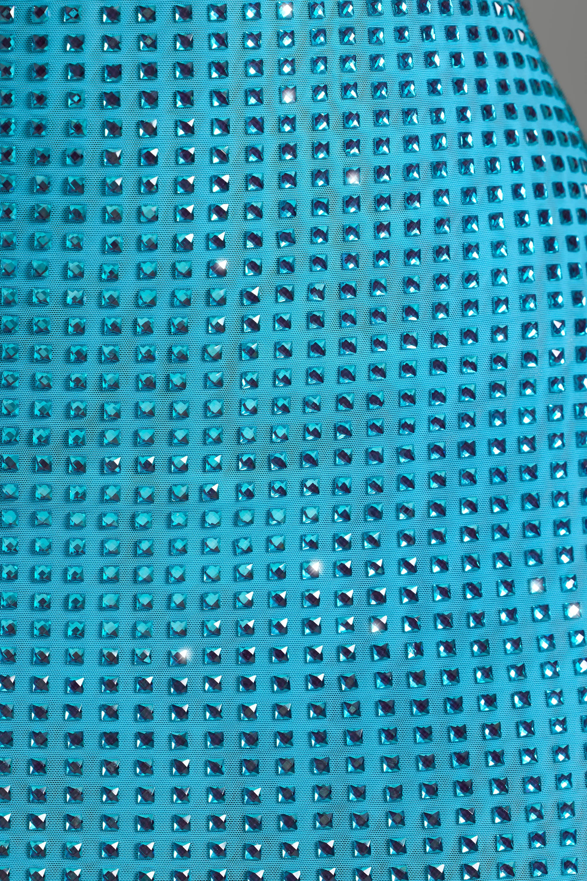 Embellished Halterneck Mini Dress in Aqua Blue | Oh Polly
