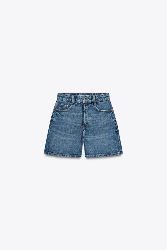 Z1975 HIGH-WAISTED MOM FIT SHORTS | Zara US