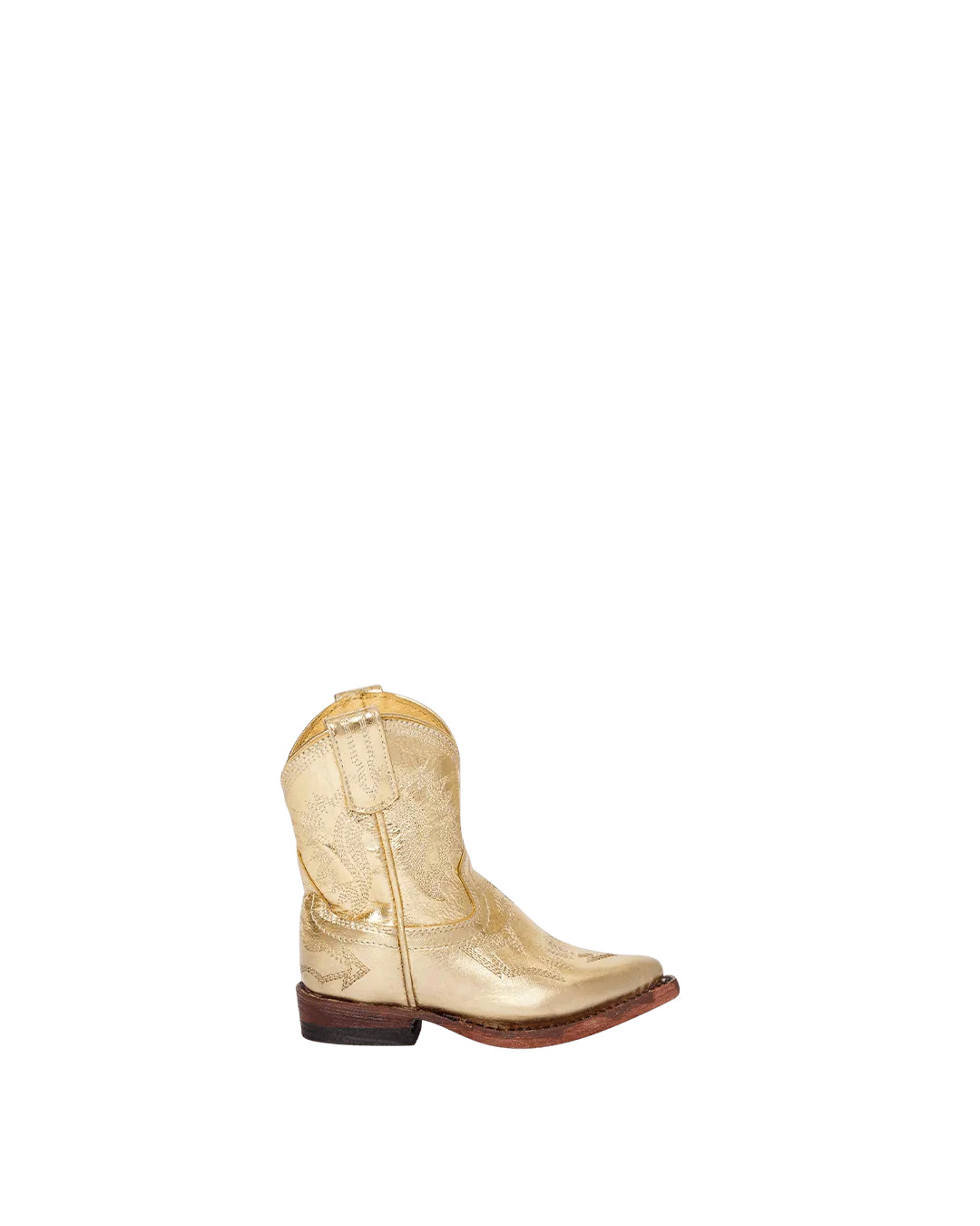 Mini Maggie Metallic Gold | Luxury Fashion Kid's Cowboy Boots | Miron Crosby | Miron Crosby