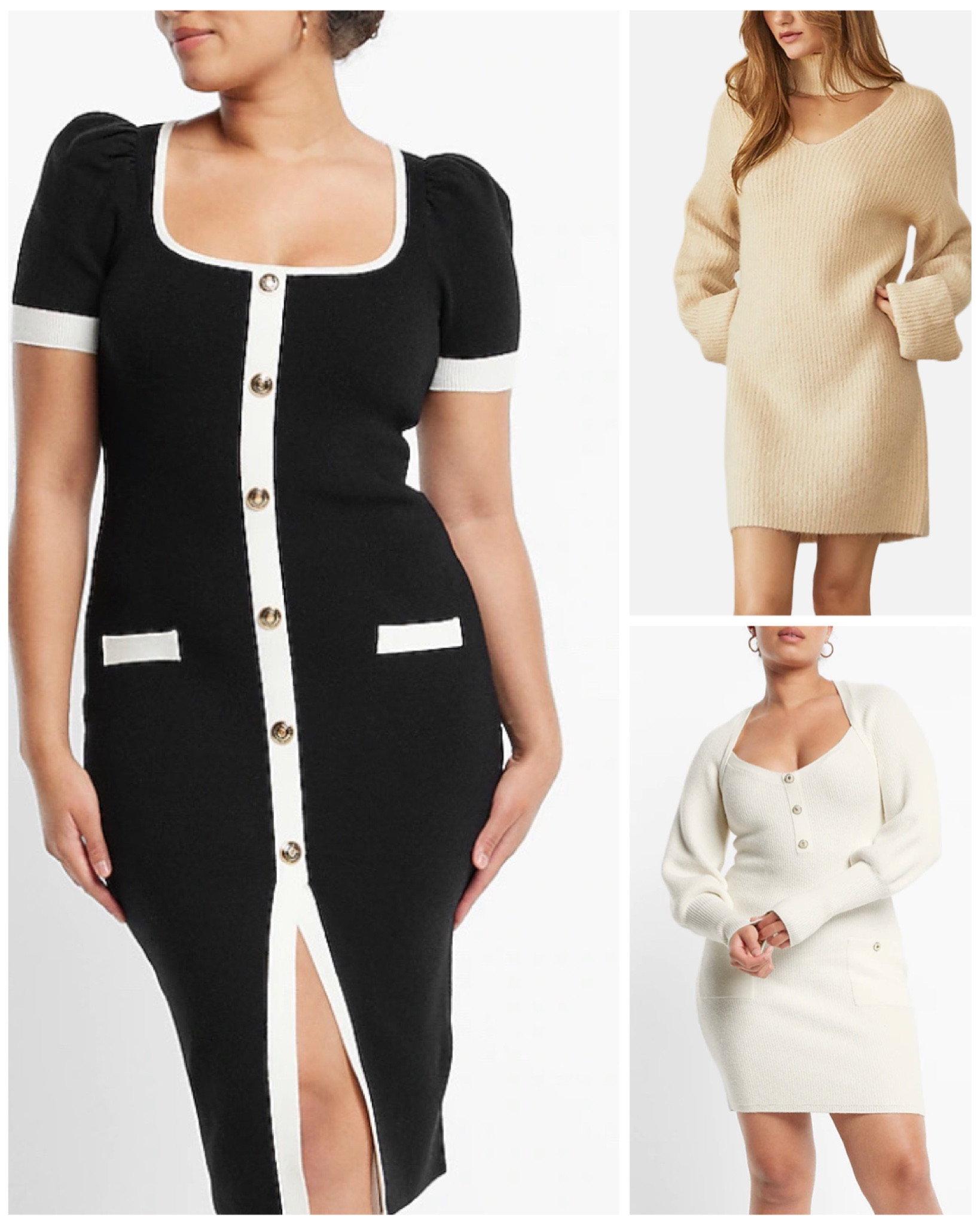 Sweater dresses that look amazing on the curvy ladies too! I have ranged from a size 0 - 12 in my lifetime so far and at each point it’s been a challenge to reset my closet  and mentally feel okay with the new body. I am now a happy size 8-10 and comfortable in my skin! 

#LTKcurves #LTKstyletip #LTKsalealert