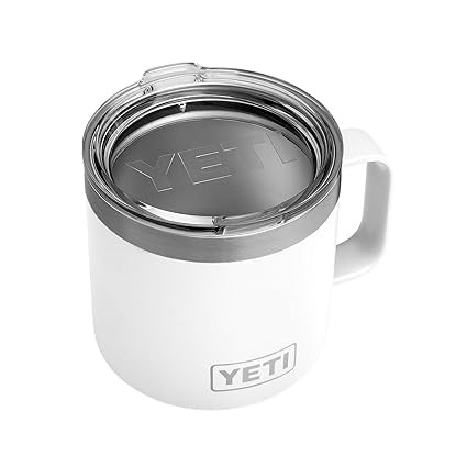 YETI Rambler 14 oz Stainless Steel Vacuum Insulated Mug with Lid | Amazon (US)