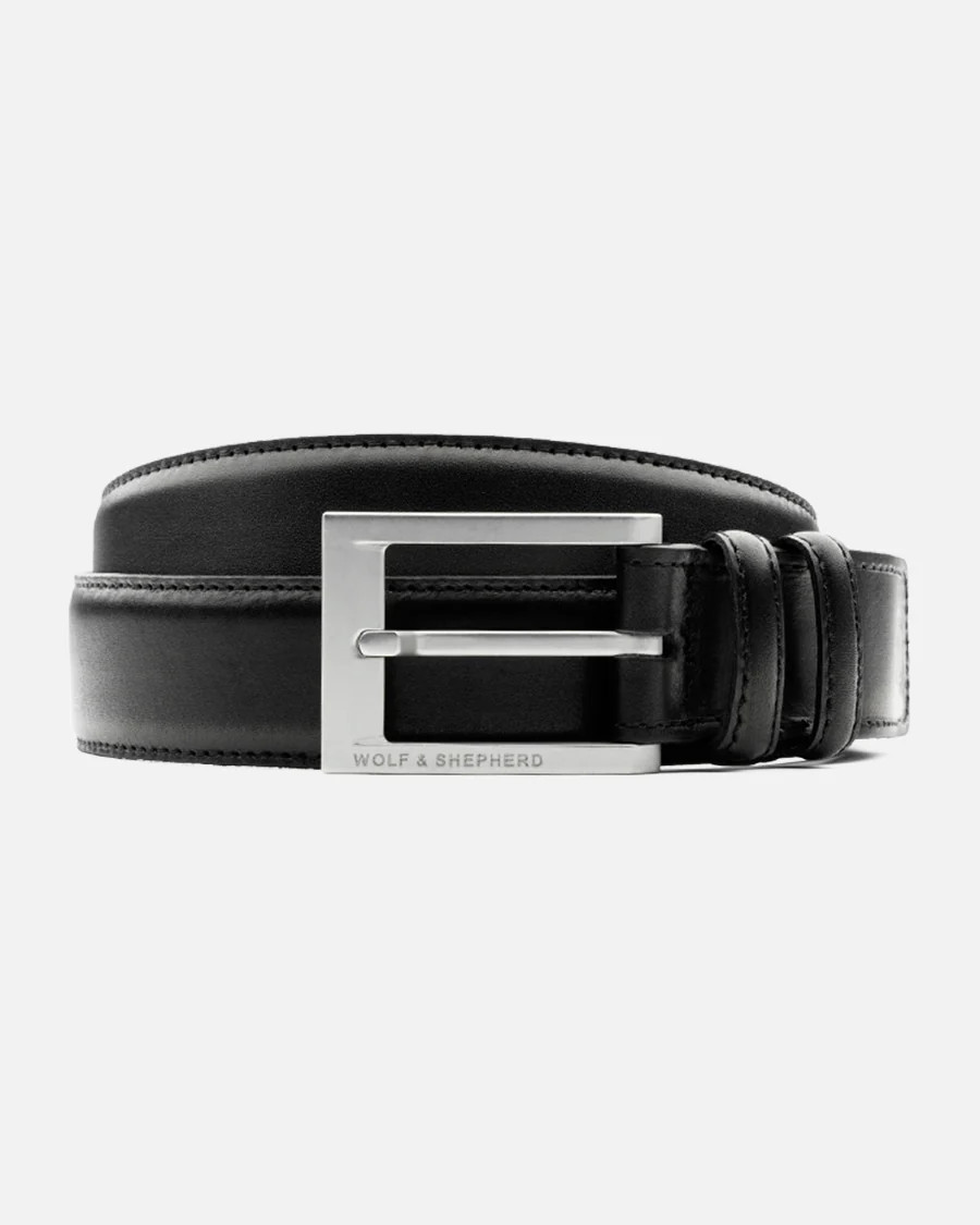 Wolf & Shepherd Stealth Leather Belt | Rhone