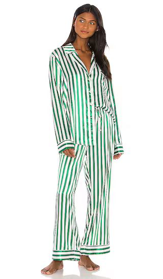 Classic PJ Set in Spearmint Stripe | Revolve Clothing (Global)