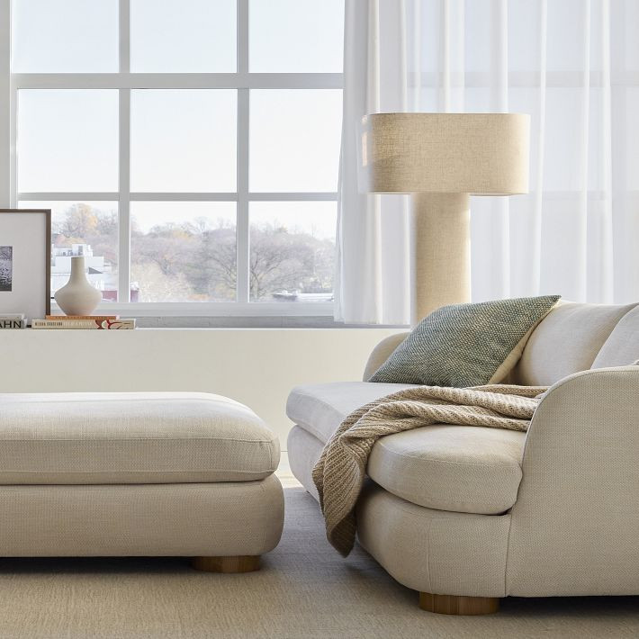 Viv Swivel Ottoman | West Elm (US)