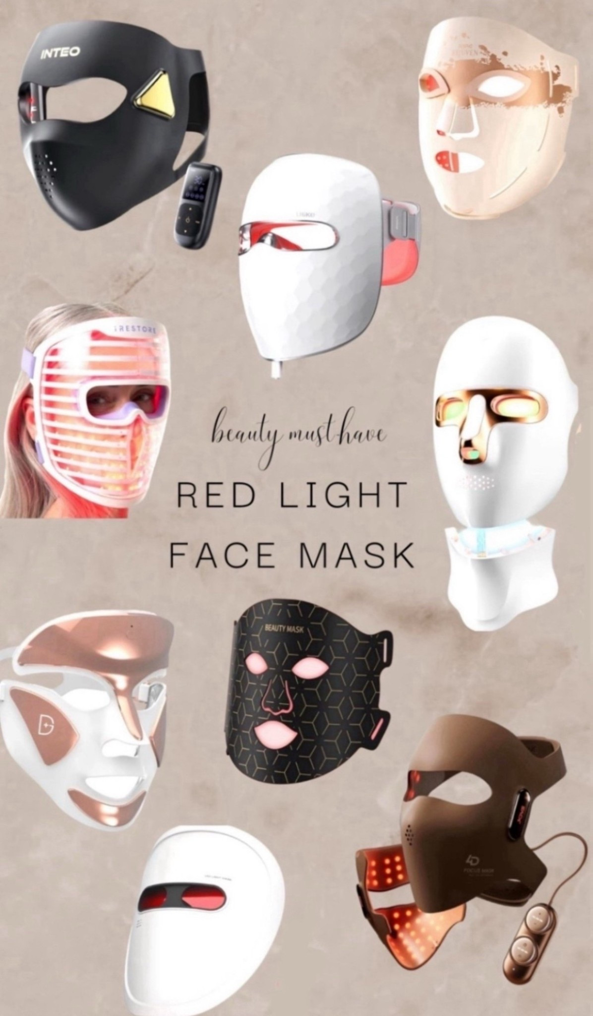 looking for glowing skin? I put together the most-loved red light therapy masks! #skincare #redlighttherapy #beautygadgets #redlightfacemask #redlighttherapymask #beautymask #lighttherapy