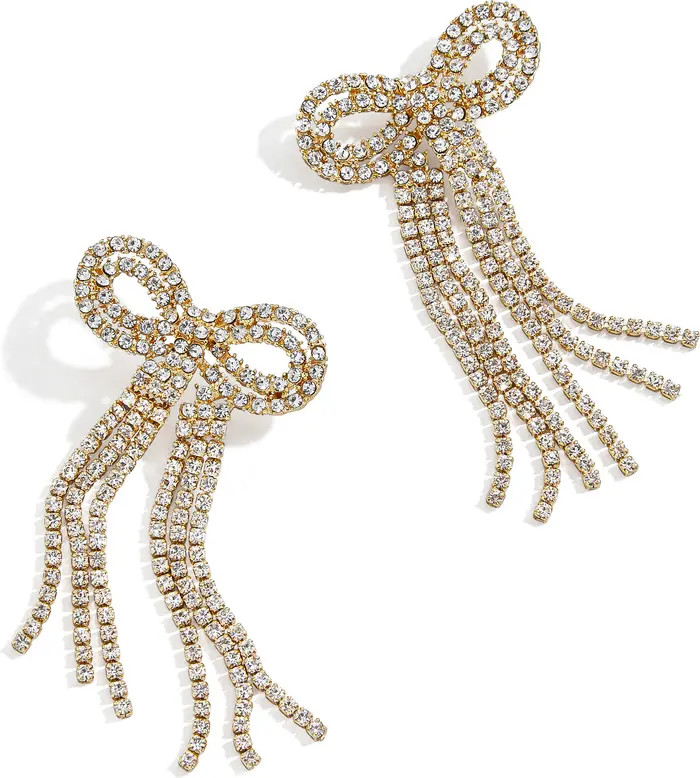 BaubleBar Nicci Pave Bow Drop Earrings | Nordstrom | Nordstrom