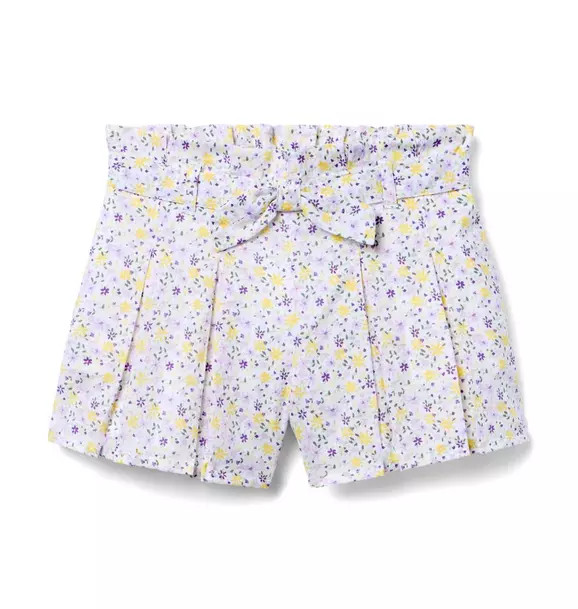 Ditsy Floral Pleated Paperbag Waist Short | Janie and Jack