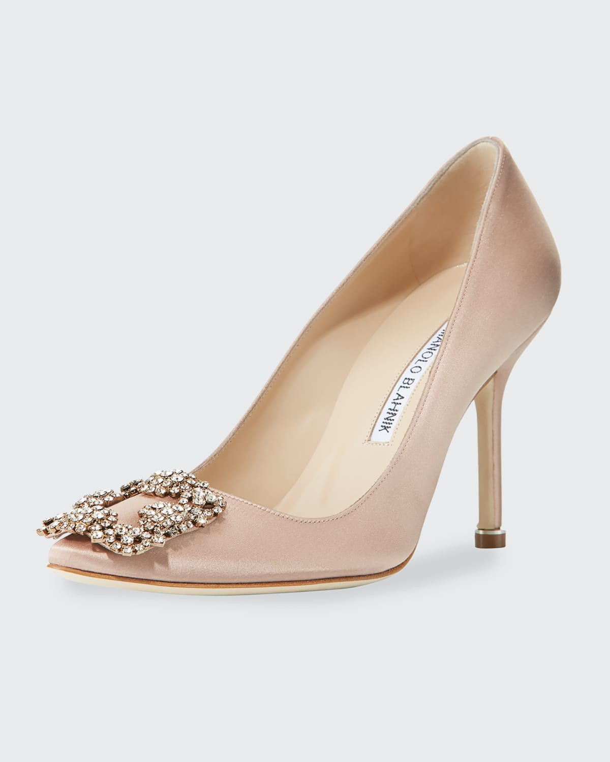 Hangisi 105mm Satin High-Heel Pumps | Bergdorf Goodman