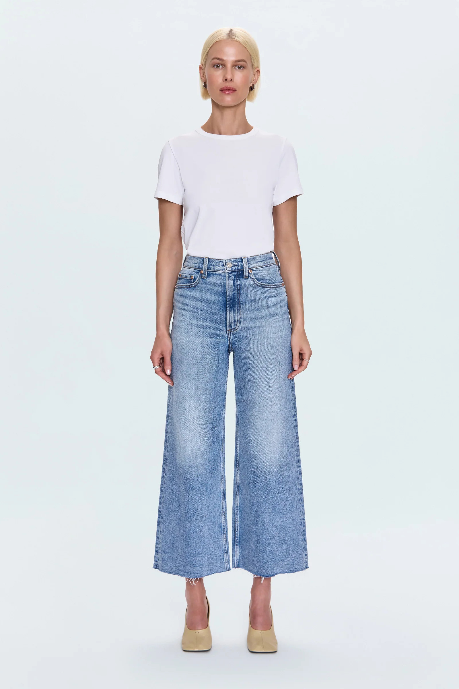 Lana Crop High Rise Ultra Wide Jean - Bistro | Pistola Denim