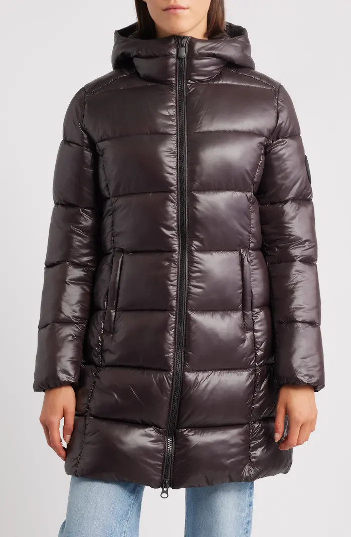 Save The Duck Ines Water Repellent Longline Hooded Puffer Jacket | Nordstrom | Nordstrom